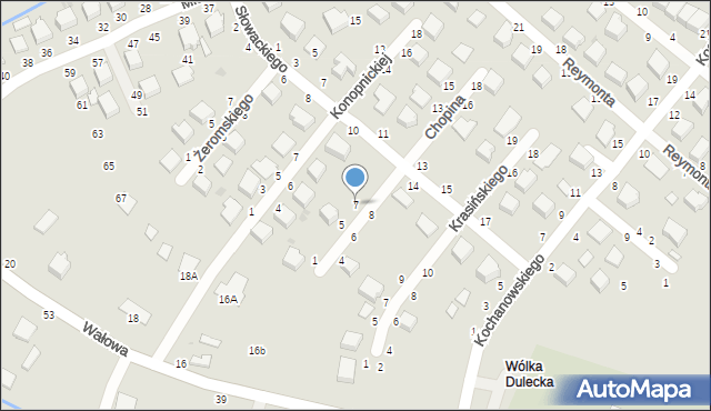 Radomyśl Wielki, Chopina Fryderyka, 7, mapa Radomyśl Wielki