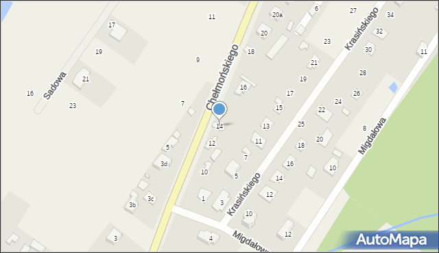 Radziejowice, Chełmońskiego Józefa, 14, mapa Radziejowice