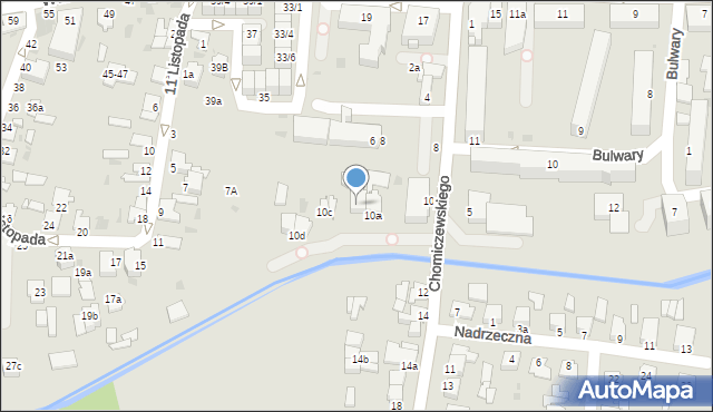 Radzyń Podlaski, Chomiczewskiego, 10f, mapa Radzyń Podlaski