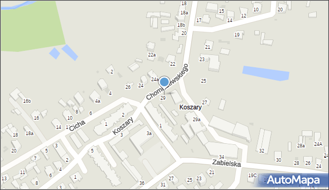 Radzyń Podlaski, Chomiczewskiego, 31, mapa Radzyń Podlaski