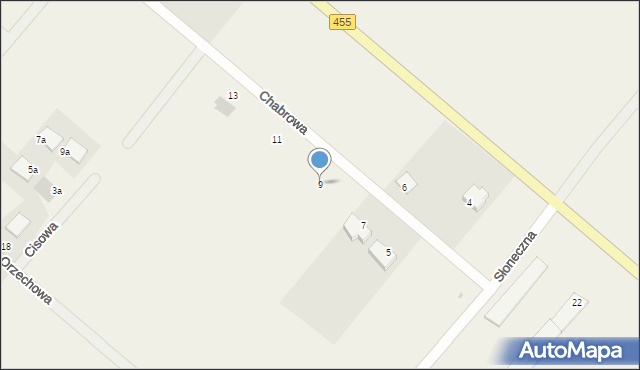 Ratowice, Chabrowa, 9, mapa Ratowice