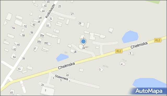 Rejowiec, Chełmska, 1a, mapa Rejowiec