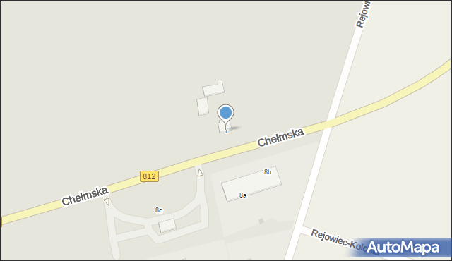 Rejowiec, Chełmska, 7, mapa Rejowiec