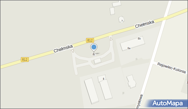Rejowiec, Chełmska, 8c, mapa Rejowiec