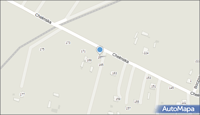 Rejowiec Fabryczny, Chełmska, 167, mapa Rejowiec Fabryczny