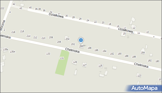 Rejowiec Fabryczny, Chełmska, 200, mapa Rejowiec Fabryczny