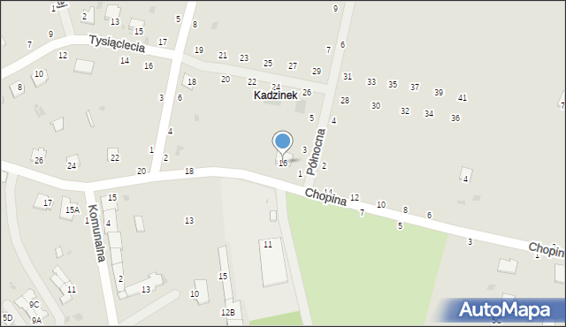 Rejowiec Fabryczny, Chopina Fryderyka, 16, mapa Rejowiec Fabryczny