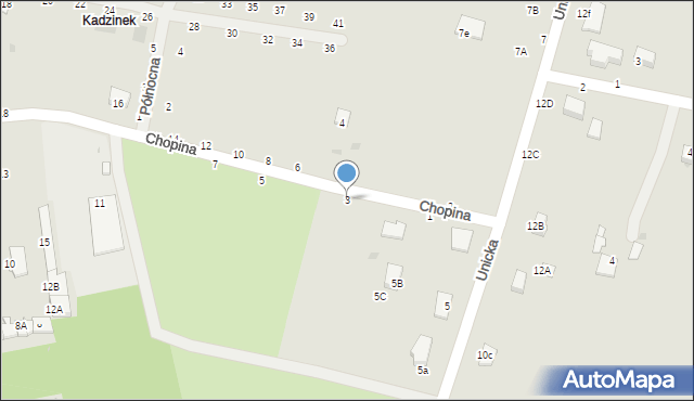 Rejowiec Fabryczny, Chopina Fryderyka, 3, mapa Rejowiec Fabryczny