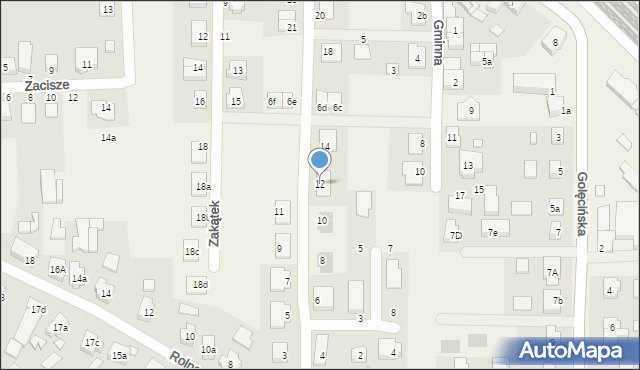 Rokietnica, Chabrowa, 12, mapa Rokietnica