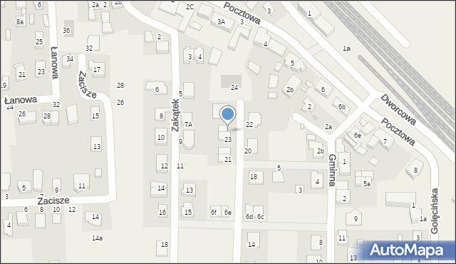 Rokietnica, Chabrowa, 23a, mapa Rokietnica