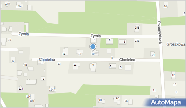 Rozalin, Chmielna, 10, mapa Rozalin