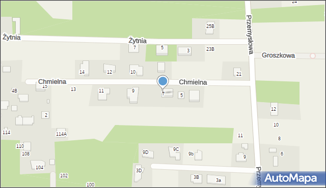 Rozalin, Chmielna, 7, mapa Rozalin
