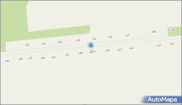 Różanka, Chmielna, 127, mapa Różanka