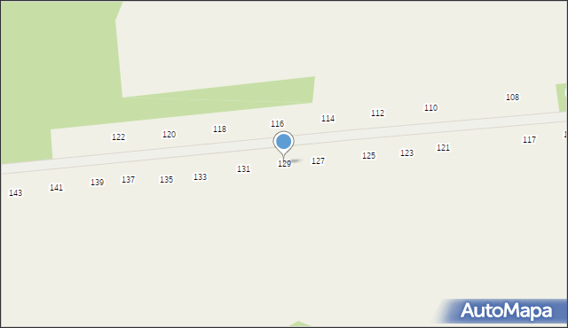 Różanka, Chmielna, 129, mapa Różanka