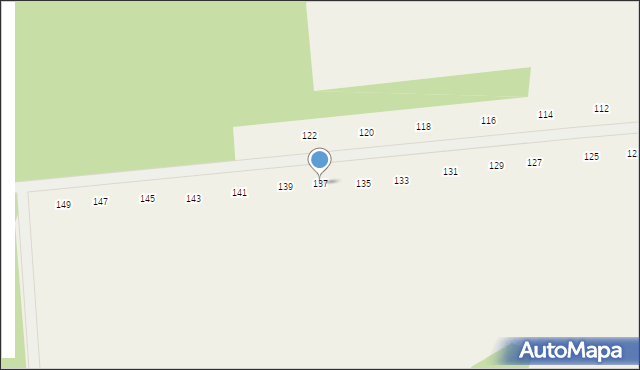 Różanka, Chmielna, 137, mapa Różanka