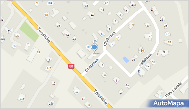 Rozgarty, Chabrowa, 12, mapa Rozgarty