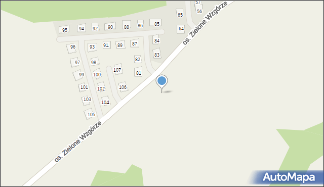 Rozłogi, Chabrowa Dolina, 34, mapa Rozłogi