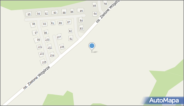 Rozłogi, Chabrowa Dolina, 36, mapa Rozłogi