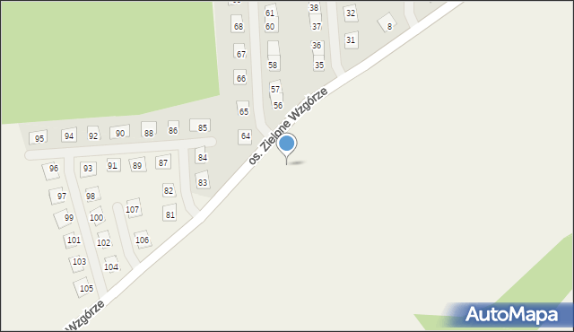 Rozłogi, Chabrowa Dolina, 9, mapa Rozłogi