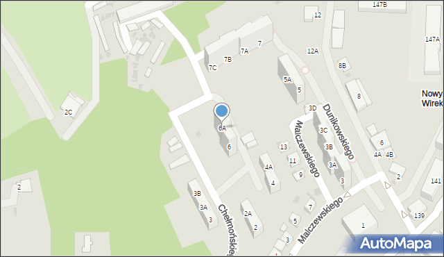Ruda Śląska, Chełmońskiego Józefa, 6A, mapa Rudy Śląskiej