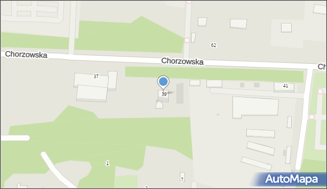 Ruda Śląska, Chorzowska, 39, mapa Rudy Śląskiej
