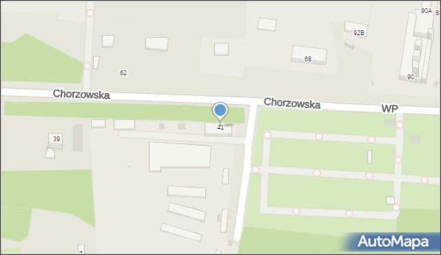 Ruda Śląska, Chorzowska, 41, mapa Rudy Śląskiej