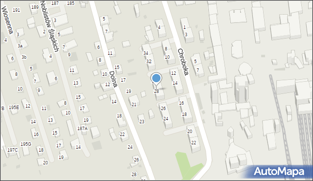 Ruda Śląska, Chroboka Maksymiliana, 28, mapa Rudy Śląskiej