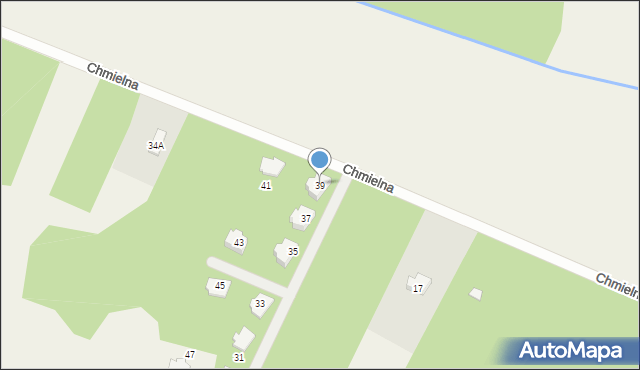 Runów, Chmielna, 39, mapa Runów