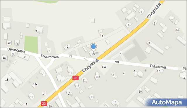Rytel, Chojnicka, 10, mapa Rytel
