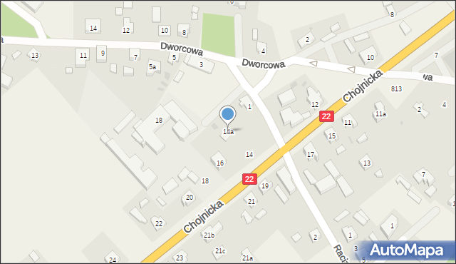 Rytel, Chojnicka, 14a, mapa Rytel