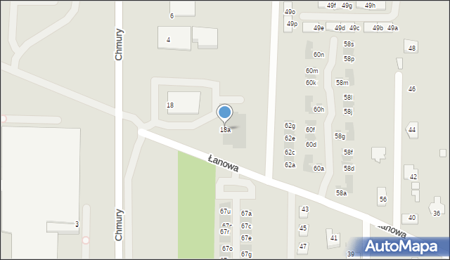 Rzeszów, Chmury Ludwika, 18a, mapa Rzeszów