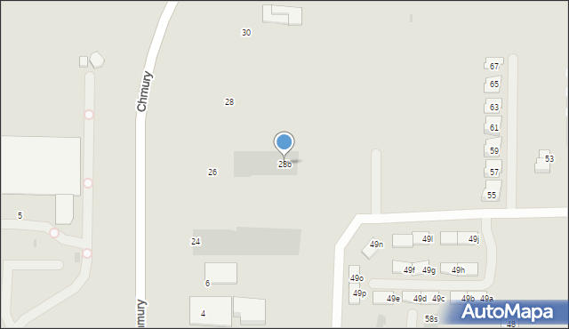 Rzeszów, Chmury Ludwika, 28b, mapa Rzeszów