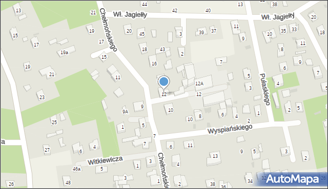 Sade Budy, Chełmońskiego, 12, mapa Sade Budy