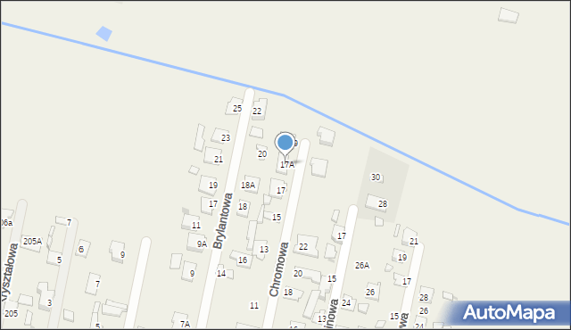 Sadków, Chromowa, 17A, mapa Sadków