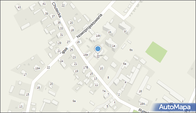 Sawin, Chutecka, 12, mapa Sawin