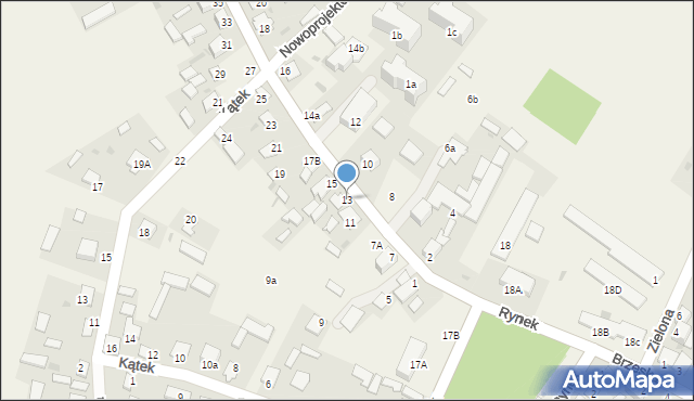 Sawin, Chutecka, 13, mapa Sawin