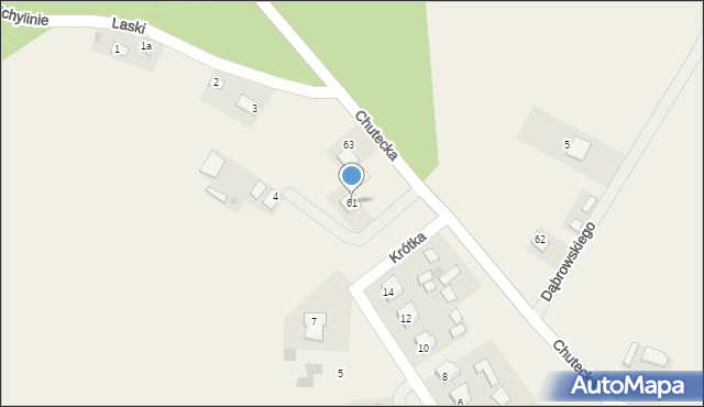 Sawin, Chutecka, 61, mapa Sawin