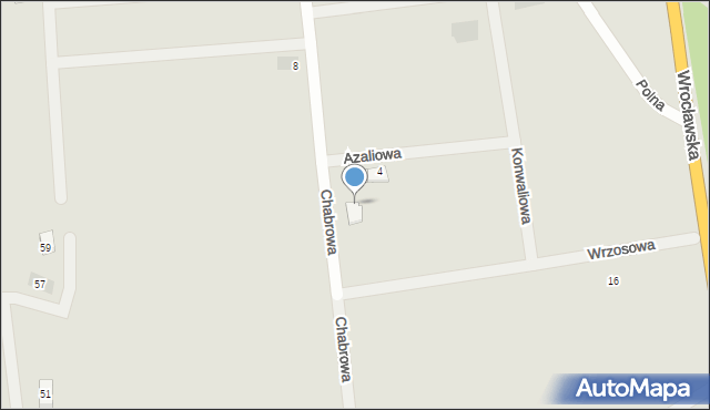 Ścinawa, Chabrowa, 15, mapa Ścinawa