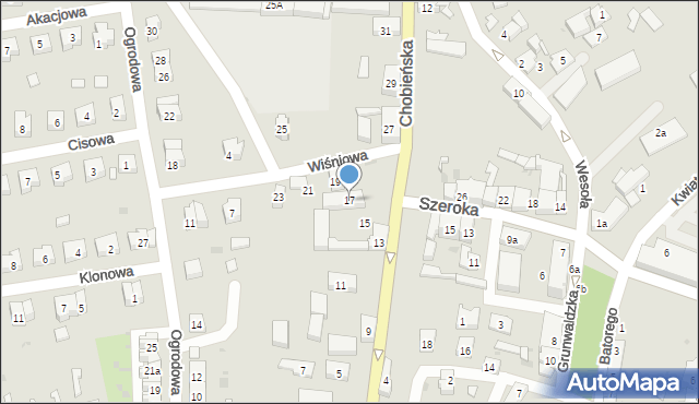 Ścinawa, Chobieńska, 17, mapa Ścinawa