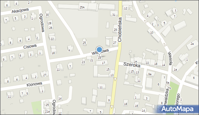 Ścinawa, Chobieńska, 19, mapa Ścinawa