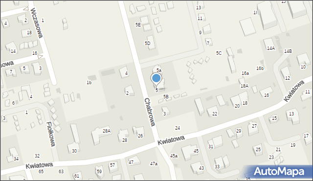 Sianożęty, Chabrowa, 5, mapa Sianożęty