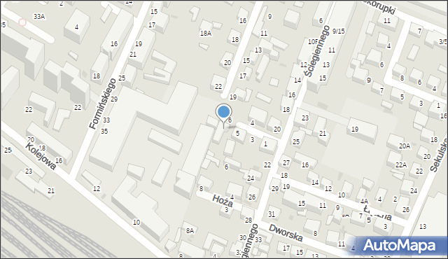 Siedlce, Chłodna, 7, mapa Siedlce