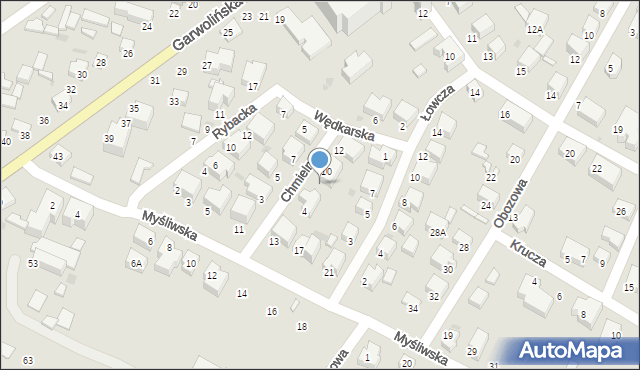 Siedlce, Chmielna, 8, mapa Siedlce