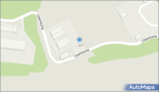 Siemianowice Śląskie, Chemiczna, 1b, mapa Siemianowice Śląskie