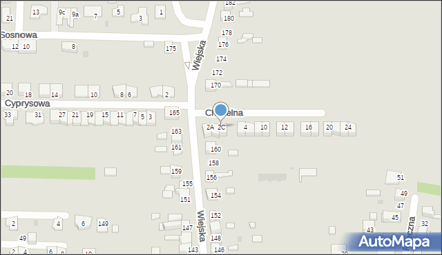 Siemianowice Śląskie, Chmielna, 2C, mapa Siemianowice Śląskie