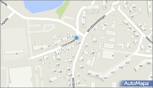 Siemianowice Śląskie, Chorzowska, 1, mapa Siemianowice Śląskie