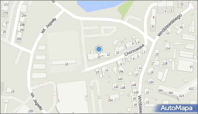 Siemianowice Śląskie, Chorzowska, 14, mapa Siemianowice Śląskie