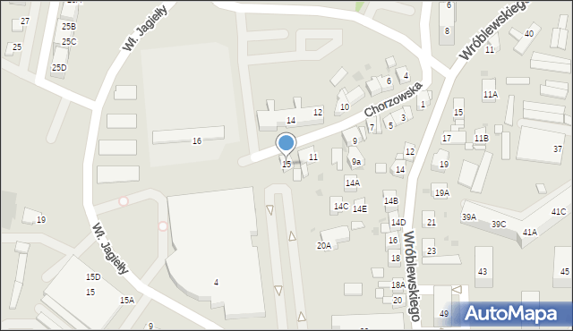 Siemianowice Śląskie, Chorzowska, 15, mapa Siemianowice Śląskie