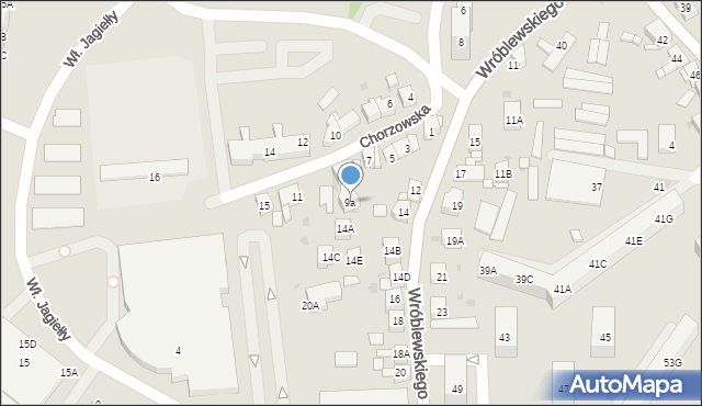 Siemianowice Śląskie, Chorzowska, 9a, mapa Siemianowice Śląskie