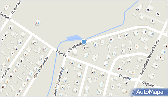 Sieradz, Chodkiewicza Jana Karola, hetm., 4, mapa Sieradz